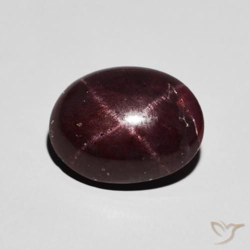 6.48ct Natürlicher dunkelrot Sterngranat, Oval, Lichtundurchlässig