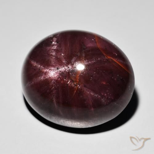 9,17 ctw natürlicher dunkelrot Sterngranat, Oval, Lichtundurchlässig