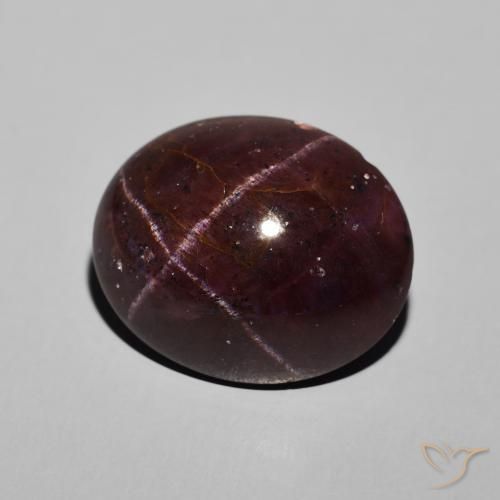 9,17 ctw natürlicher dunkelrot Sterngranat, Oval, Lichtundurchlässig