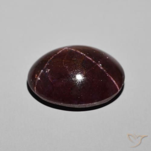 9,17 ctw natürlicher dunkelrot Sterngranat, Oval, Lichtundurchlässig