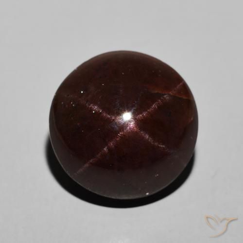 14.41ct Natürlicher dunkelrot Sterngranat, Runden, Lichtundurchlässig