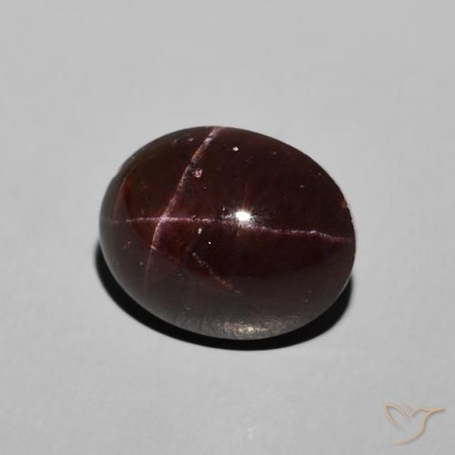 9,17 ctw natürlicher dunkelrot Sterngranat, Oval, Lichtundurchlässig