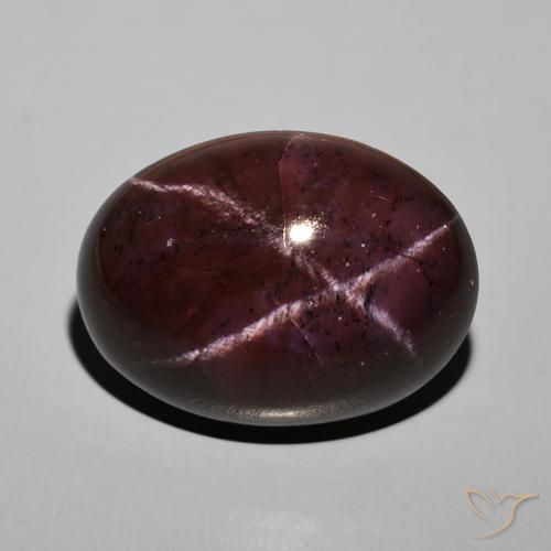 9,17 ctw natürlicher dunkelrot Sterngranat, Oval, Lichtundurchlässig