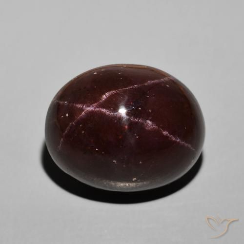 30.58ct Natürlicher dunkelrot Sterngranat, Oval, Lichtundurchlässig