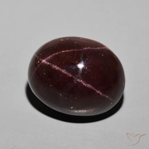 9,17 ctw natürlicher dunkelrot Sterngranat, Oval, Lichtundurchlässig