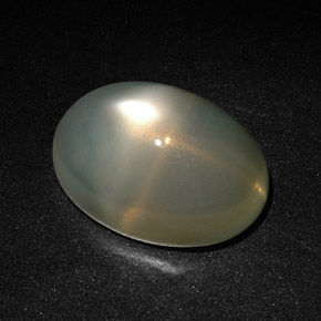 27,77 ctw natürlicher cream Stern-Mondstein, Transparent, Transparent / Lichtdurchlässig