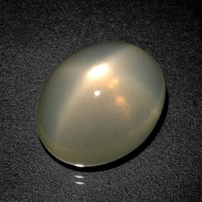 12,93 ctw natürlicher grüner Stern-Mondstein, Transparent, Transparent / Lichtdurchlässig