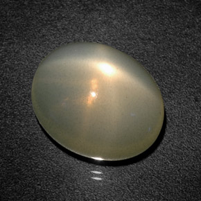 12,93 ctw natürlicher grüner Stern-Mondstein, Transparent, Transparent / Lichtdurchlässig