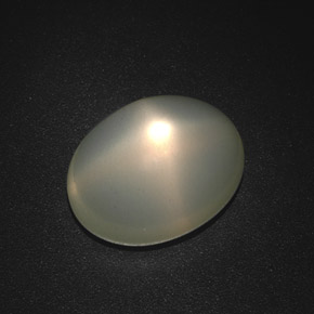 13,21 ctw natürlicher grüner Stern-Mondstein, Transparent, Transparent / Lichtdurchlässig