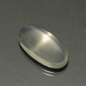 5,27 ctw natürlicher weißer Stern-Mondstein, Oval Schliff, Transparent