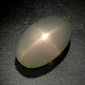 34,39 ctw natürlicher cream Stern-Mondstein, Transparent, Transparent / Lichtdurchlässig