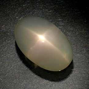 34,39 ctw natürlicher cream Stern-Mondstein, Transparent, Transparent / Lichtdurchlässig