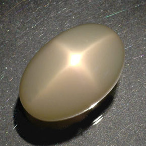 34,17 ctw natürlicher cream Stern-Mondstein, Transparent, Transparent / Lichtdurchlässig