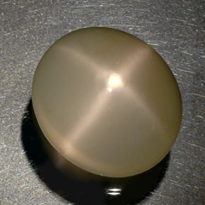 34,77 ctw natürlicher cream Stern-Mondstein, Transparent, Transparent / Lichtdurchlässig