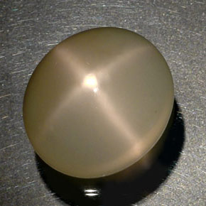 34,77 ctw natürlicher cream Stern-Mondstein, Transparent, Transparent / Lichtdurchlässig