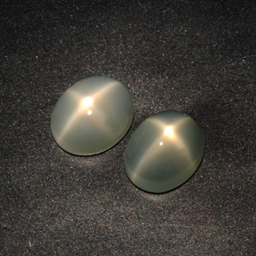  ct natürliche grüner Stern-Mondstein-Edelsteine, Transparent, Transparent / Lichtdurchlässig