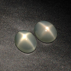  ct natürliche grüner Stern-Mondstein-Edelsteine, Transparent, Transparent / Lichtdurchlässig