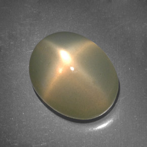 5,11 ctw natürlicher cream Stern-Mondstein, Transparent, Transparent / Lichtdurchlässig