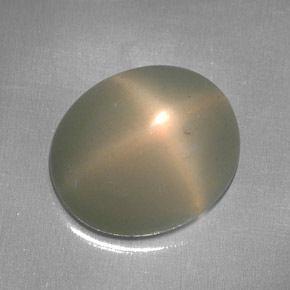 5,95 ctw natürlicher cream Stern-Mondstein, Transparent, Transparent / Lichtdurchlässig