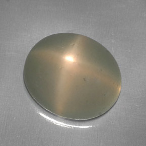 5,95 ctw natürlicher cream Stern-Mondstein, Transparent, Transparent / Lichtdurchlässig