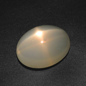 18,57 ctw natürlicher cream Stern-Mondstein, Oval Schliff, Lichtdurchlässig
