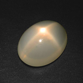 18,57 ctw natürlicher cream Stern-Mondstein, Oval Schliff, Lichtdurchlässig