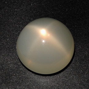 12,96 ctw natürlicher cream Stern-Mondstein, Transparent, Transparent / Lichtdurchlässig