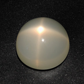 12,96 ctw natürlicher cream Stern-Mondstein, Transparent, Transparent / Lichtdurchlässig