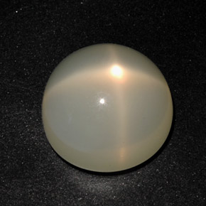 12,96 ctw natürlicher cream Stern-Mondstein, Transparent, Transparent / Lichtdurchlässig