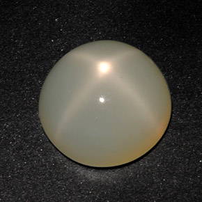 11,31 ctw natürlicher cream Stern-Mondstein, Rundschliff, Lichtdurchlässig