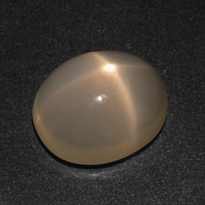 10,21 ctw natürlicher cream Stern-Mondstein, Oval Schliff, Lichtdurchlässig