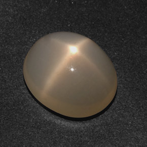 10,21 ctw natürlicher cream Stern-Mondstein, Oval Schliff, Lichtdurchlässig