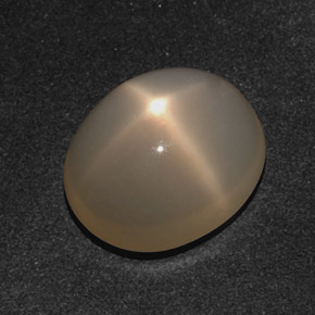 10,21 ctw natürlicher cream Stern-Mondstein, Oval Schliff, Lichtdurchlässig