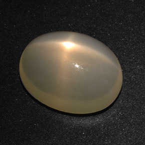10,01 ctw natürlicher cream Stern-Mondstein, Oval Schliff, Lichtdurchlässig