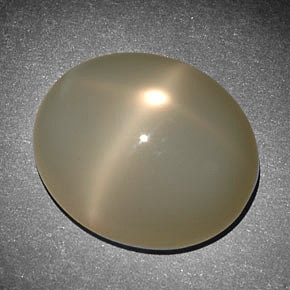 10,09 ctw natürlicher cream Stern-Mondstein, Oval Schliff, Lichtdurchlässig