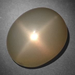 26,57 ctw natürlicher cream Stern-Mondstein, Oval Schliff, Lichtdurchlässig