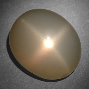 26,57 ctw natürlicher cream Stern-Mondstein, Oval Schliff, Lichtdurchlässig