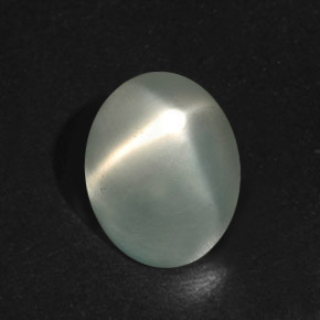 8,09 ctw natürlicher grüner Stern-Mondstein, Oval Schliff, Lichtdurchlässig