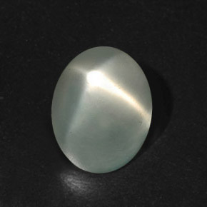 8,09 ctw natürlicher grüner Stern-Mondstein, Oval Schliff, Lichtdurchlässig