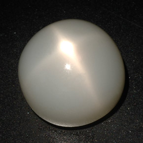 21,45 ctw natürlicher cream Stern-Mondstein, Rundschliff, Lichtdurchlässig
