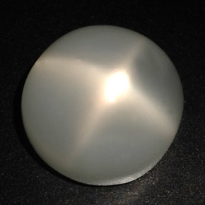 22,18 ctw natürlicher cream Stern-Mondstein, Rundschliff, Lichtdurchlässig