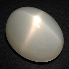 27,18 ctw natürlicher cream Stern-Mondstein, Oval Schliff, Lichtdurchlässig