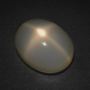 19,93 ctw natürlicher cream Stern-Mondstein, Oval Schliff, Lichtdurchlässig