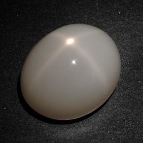 22,77 ctw natürlicher cream Stern-Mondstein, Oval Schliff, Lichtdurchlässig