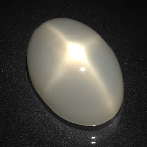 17,53 ctw natürlicher cream Stern-Mondstein, Oval Schliff, Lichtdurchlässig