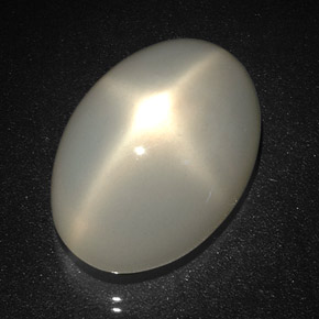 17,53 ctw natürlicher cream Stern-Mondstein, Oval Schliff, Lichtdurchlässig