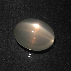 7,22 ctw natürlicher cream Stern-Mondstein, Oval Schliff, Lichtdurchlässig