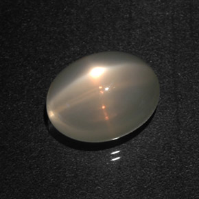 7,22 ctw natürlicher cream Stern-Mondstein, Oval Schliff, Lichtdurchlässig