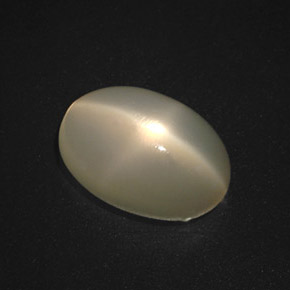 5,89 ctw natürlicher cream Stern-Mondstein, Oval Schliff, Lichtdurchlässig
