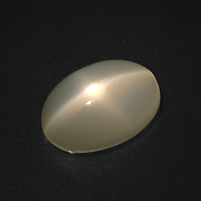5,89 ctw natürlicher cream Stern-Mondstein, Oval Schliff, Lichtdurchlässig